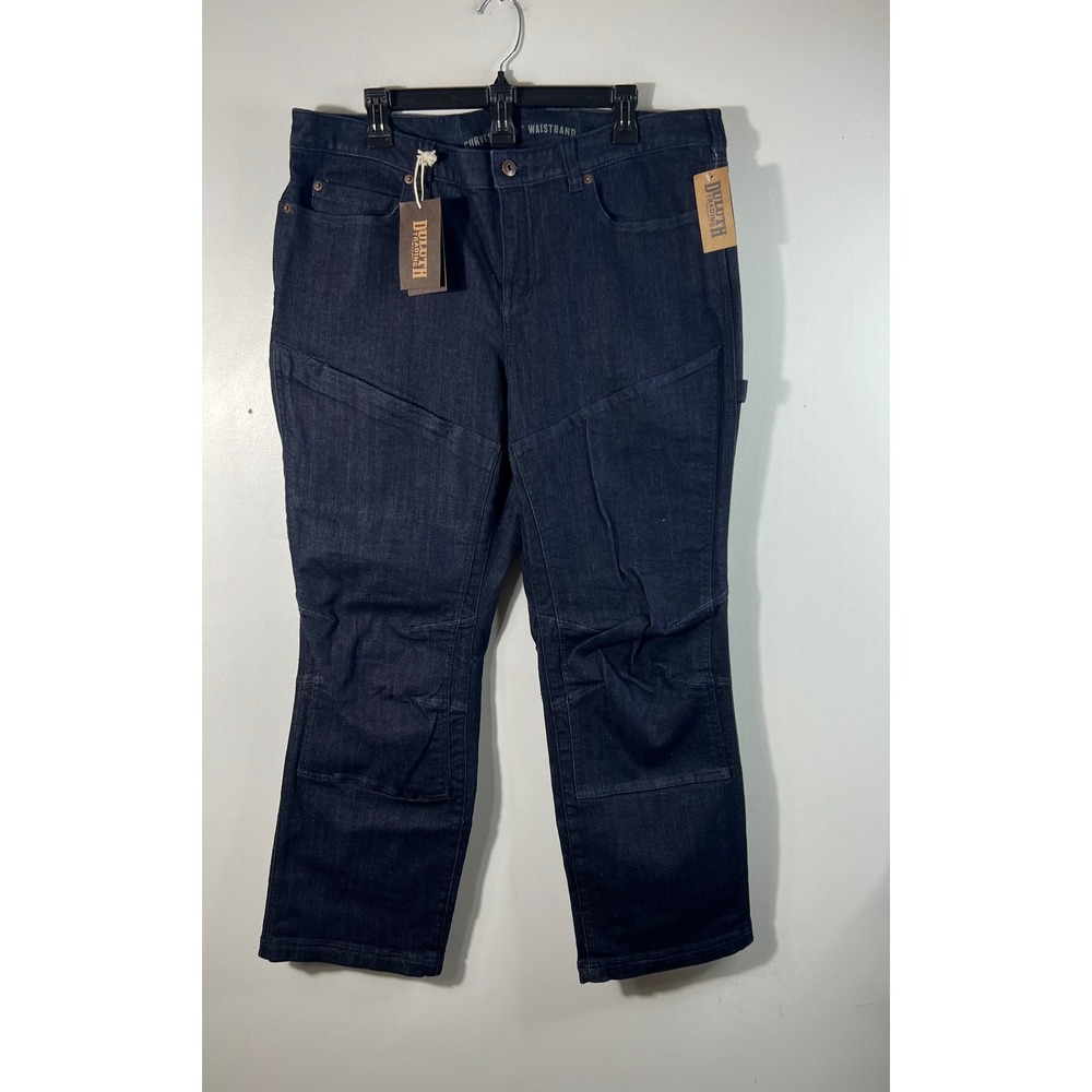 Duluth TradingCo Curvesetter Waistband Jeans Double ChappedBoot Cut‎ NWT 16 x 31